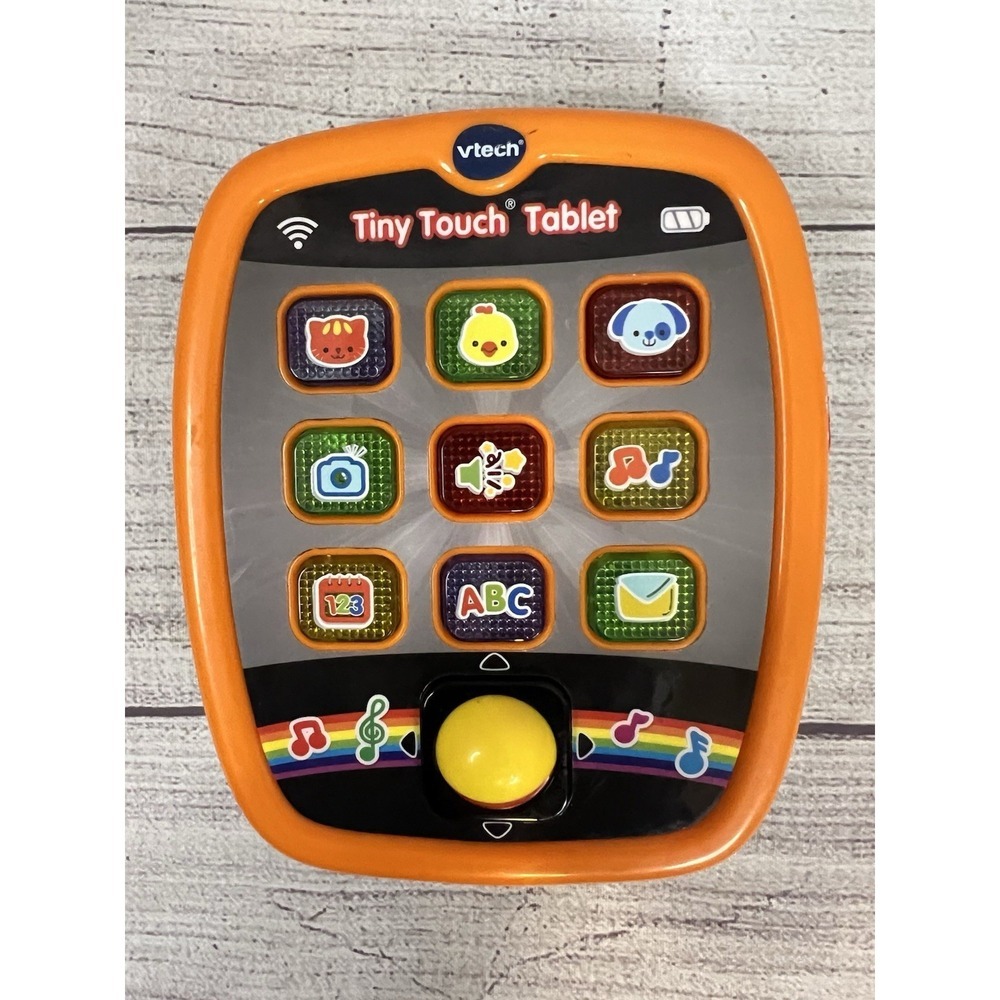 VTech Tiny Touch Tablet Learning Toy Orange‎ Green Interactive Educational Kids